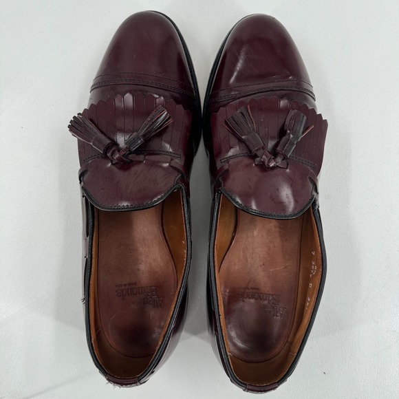 Allen Edmonds 32167 Dress Shoes MENS Burgundy Leather Tassels Slip On SIZE 8.5 main image 15